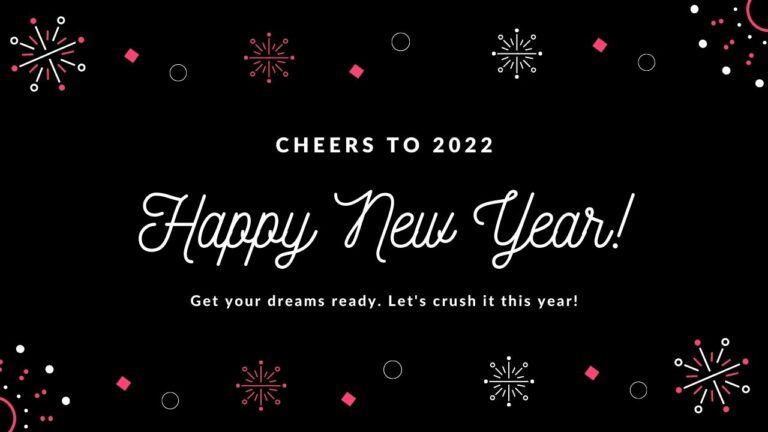Cheers to 2022, happy new year messages