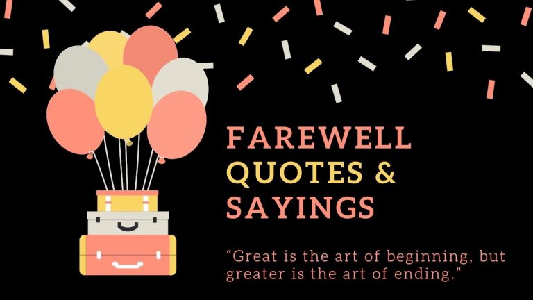 Farewell Quotes And Sayings