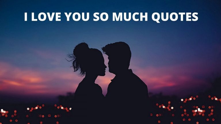 I Love You So Much Quotes
