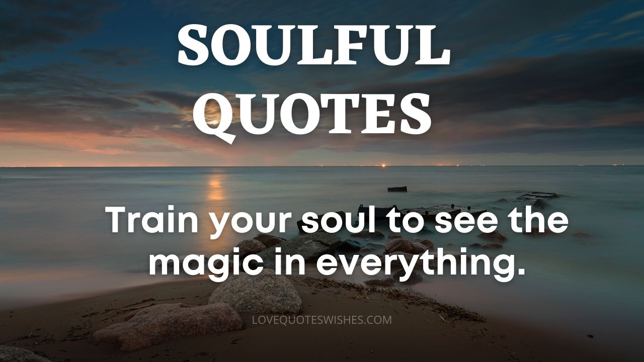 Train your soul to see the magic in everything. (1)