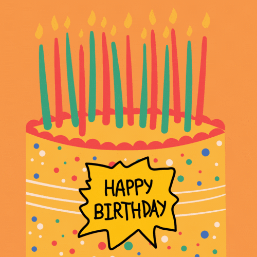 animated happy birthday cake image